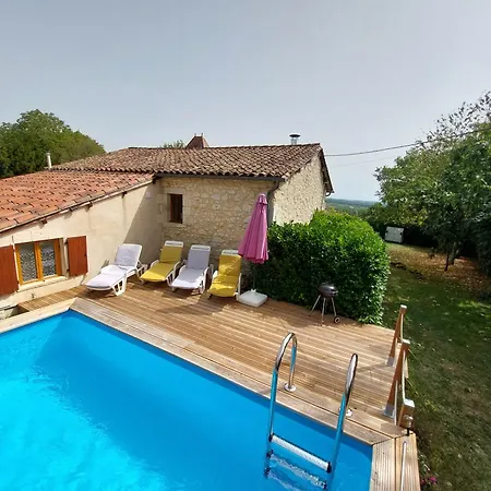 Peaceful Nr Eymet With Private Pool And Views Nyaraló *